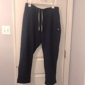 FIGS Navy Yola Skinny Scrub Pants Size L petite